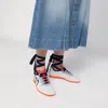 Valentino Chromathon Low-top Sneakers In Perforated Leather In White