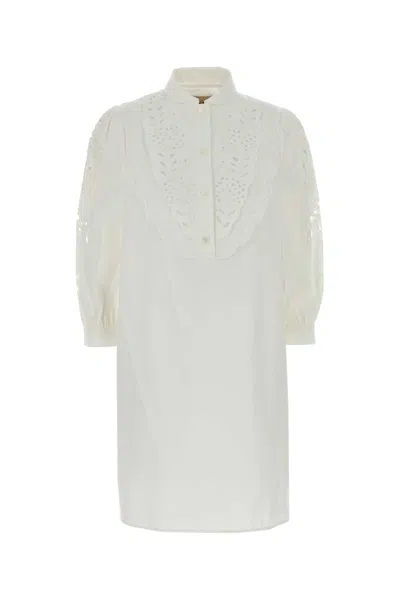 Valentino Garavani White Poplin Shirt Dress