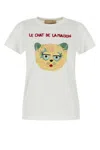 Valentino Garavani Le Chat De La Maison Cotton T-shirt In White