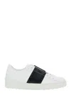 Valentino Garavani White Sneakers With Rockstud Detail And Contrasting Band In Leather Woman In Multi