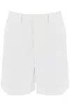 Valentino Garavani Ivory Wool Blend Bermuda Shorts