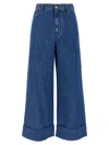 Valentino Garavani High-waisted Denim Jeans In Blue