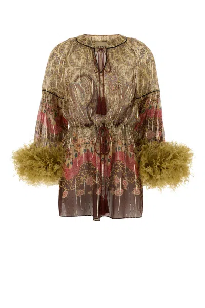 Valentino Garavani With Blouse In Brown