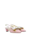 Valentino Slingback Pumps In Pink