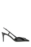 Valentino Garavani Vlogo Signature Satin Slingback Pumps 80mm Woman Black 40.5