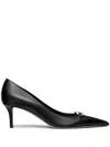Valentino 60mm Vlogo Patent Leather Pumps In Black