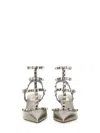 Valentino Rockstud Patent Leather Slingback Pumps In Grey