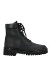 Valentino Studded Calfskin Chunky Sole Ankle Boots In Black