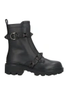 Valentino Garavani Woman Ankle Boots Black Size 8 Soft Leather In Black