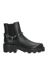 Valentino Rockstud Grainy Leather Boot In Black