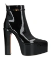 Valentino 165mm Tan-go Leather Boots With Logo In Black