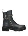 Valentino Rockstud 40mm Leather Ankle Boots In Black