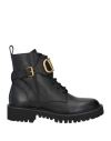 Valentino Dnu Pack  Vlogo 35 Leather Combat Boot In Black