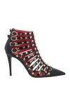 Valentino Alcove Rockstud Patent-leather Ankle Boots In Black