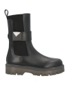 Valentino Garavani Woman Ankle Boots Black Size 8 Leather In Black