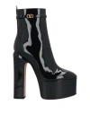 Valentino 165mm Tan-go Leather Boots With Logo In Black