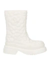 Valentino Garavani Woman Ankle Boots White Size 8 Rubber In White