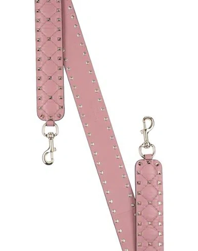 Valentino Garavani Woman Bag Strap Antique Rose Size - Soft Leather In Pink