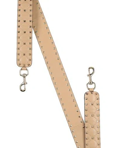 Valentino Garavani Woman Bag Strap Beige Size - Soft Leather In Beige
