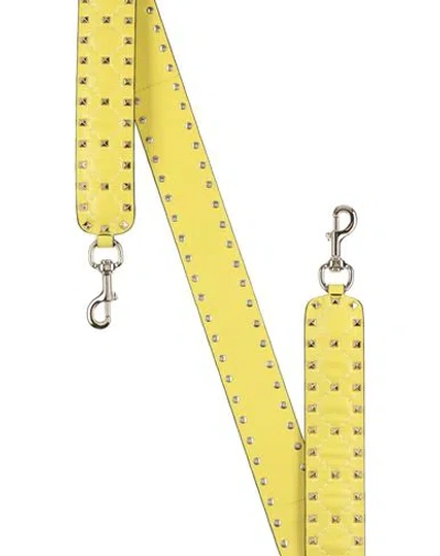 Valentino Garavani Woman Bag Strap Lime Green Size - Soft Leather