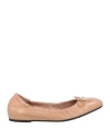 Valentino Garavani Woman Ballet Flats Beige Size 6 Leather In Neutral