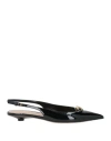 Valentino Garavani Woman Ballet Flats Black Size 6 Leather