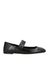 Valentino Vlogo Mary Jane Ballerina Flat In Black