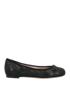 Valentino Garavani Woman Ballet Flats Black Size 8 Leather In Black