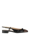 Valentino Valet Du Roi Leather Slingback Ballerina Flat In Multi