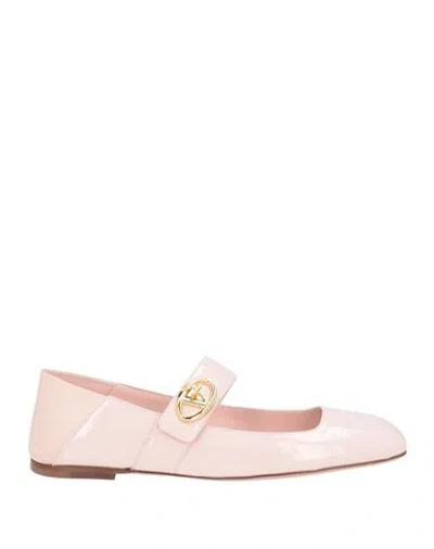 Valentino Garavani Woman Ballet Flats Pink Size 7 Leather