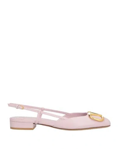 Valentino Garavani Woman Ballet Flats Pink Size 8 Leather