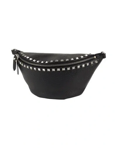 Valentino Garavani Woman Belt Bag Black Size - Leather