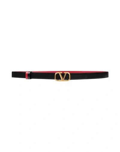 Valentino Garavani Woman Belt Black Size 34 Leather