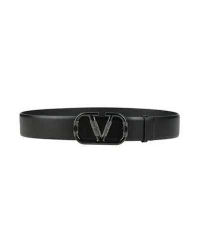 Valentino Garavani Woman Belt Black Size 36 Leather