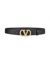 Valentino Garavani Woman Belt Black Size 38 Leather In Black