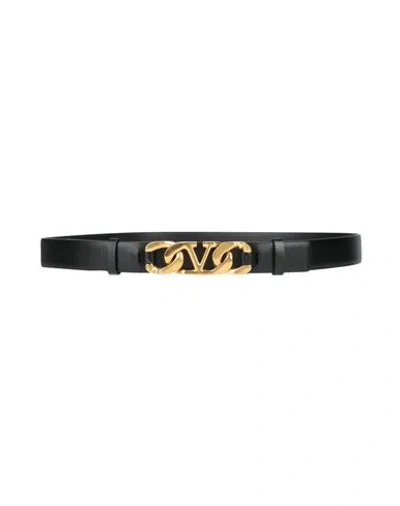 Valentino Garavani Woman Belt Black Size 38 Leather