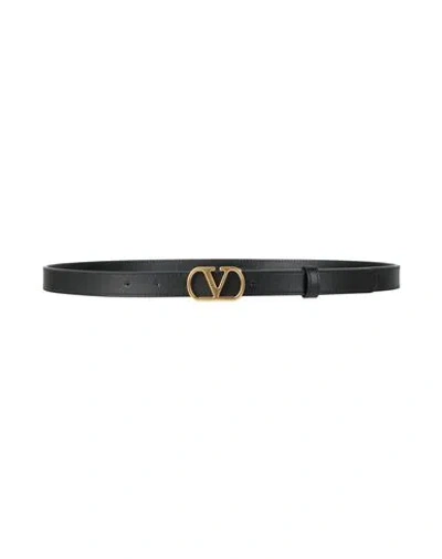 Valentino Garavani Woman Belt Black Size 38 Leather