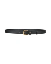 Valentino Garavani Woman Belt Black Size 39.5 Leather