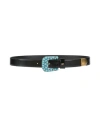 Valentino Garavani Vlogo Signature Brushed Calfskin Belt 30 Mm Woman Black 100 In Black