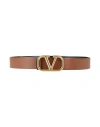 Valentino Garavani Woman Belt Brown Size 38 Leather