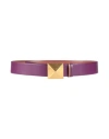 Valentino Garavani Woman Belt Mauve Size 36 Leather In Purple