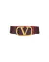 Valentino Garavani Woman Belt Deep Purple Size 38 Soft Leather