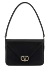 Valentino Structured Leather Shoulder Bag In Black