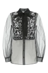 Valentino Women's Mesh Shirt In Black