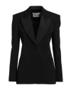 Valentino Double-breasted Wool Blazer In Black