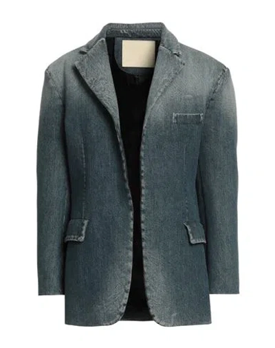 Valentino Garavani Woman Blazer Blue Size 6 Cotton