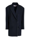 Valentino Garavani Woman Blazer Midnight Blue Size 2 Virgin Wool, Silk In Blue