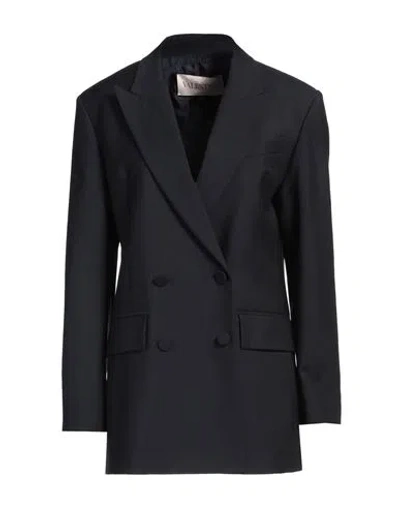 Valentino Garavani Woman Blazer Midnight Blue Size 8 Virgin Wool, Mohair Wool