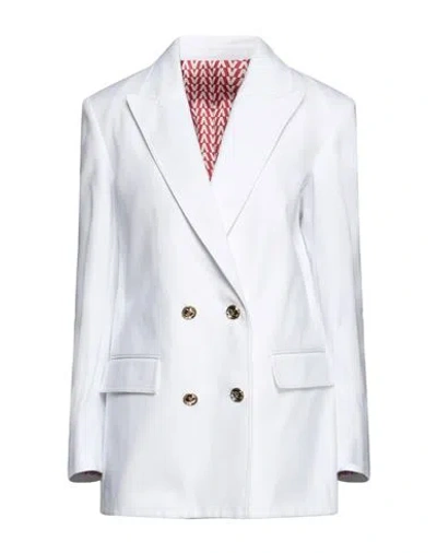Valentino Garavani Woman Blazer White Size 8 Cotton, Polyester