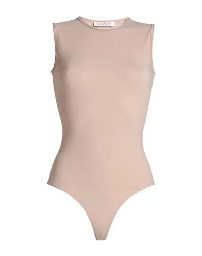 Valentino Garavani Woman Bodysuit Blush Size L Polyamide, Elastane In Pink
